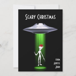 Invitación Funny Santa 🎅 🛸 Navidades de OVNI