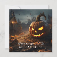 Funny Spooky Haunted House Halloween Dinner Fiesta