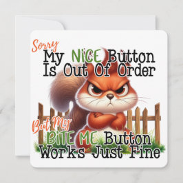 Invitación Funny Squirrel