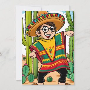 Invitación Funny Taco Cinco Postcard