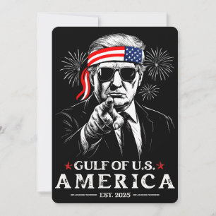 Invitación Funny Trump Golfo De Estados Unidos 2025 4 De Juli