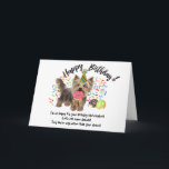 Invitación Funny Yorkshire Terrier Mascota Dog Birthday Card<br><div class="desc">Gracioso perro Mascota Terrier de Yorkshire y tarjeta de cumpleaños Donuts Hora de comer los donuts! Esta graciosa tarjeta de cumpleaños presenta a tu perro yorkie favorito, todo adornado en su gorra fiesta, masticando tus donuts de cumpleaños. Espolvorines volando por todas partes, y tu cachorro ya tiene un donut en...</div>