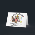 Invitación Funny Yorkshire Terrier Mascota Dog Birthday Card<br><div class="desc">Gracioso perro Mascota Terrier de Yorkshire y tarjeta de cumpleaños Donuts Hora de comer los donuts! Esta graciosa tarjeta de cumpleaños presenta a tu perro yorkie favorito, todo adornado en su gorra fiesta, masticando tus donuts de cumpleaños. Espolvorines volando por todas partes, y tu cachorro ya tiene un donut en...</div>