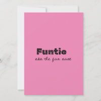 funtie, conocida como la tía divertida