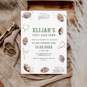 Invitación Fútbol acuático primer año de nacimiento