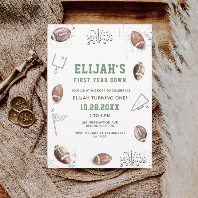 Invitación Fútbol acuático primer año de nacimiento (Subido por el creador)