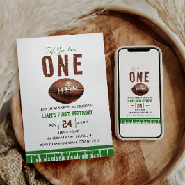 Invitación Fútbol acuático primer año y primer cumpleaños