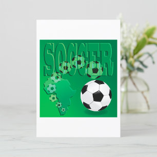 Invitación Fútbol África Verde Atrevido Fútbol