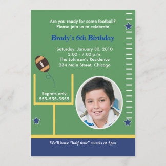 Invitación FÚTBOL All Stars Boys Sports PHOTO Cumpleaños