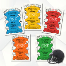 Fútbol Amarillo 1ª mano Cumpleaños dibujado