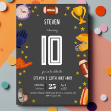 Fútbol americano deporte pelota cumpleaños niños