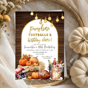 Invitación Fútbol Beers Adultos Fiesta de cumpleaños masculin