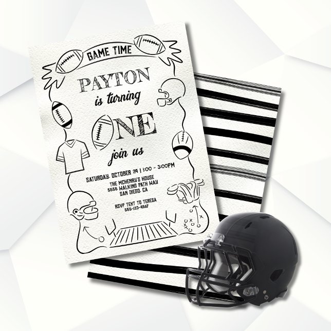 Invitación Fútbol caprichoso 1ª mano Cumpleaños (Subido por el creador)