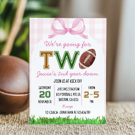 Invitación Fútbol chica 2º cumpleaños insignificante