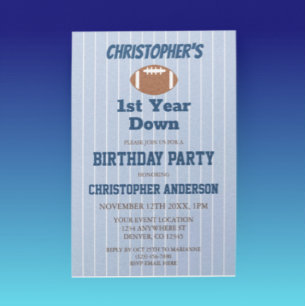 Invitación Fútbol cumpleaños 1er