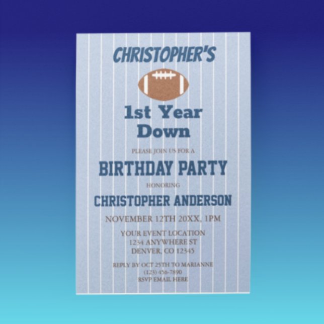 Invitación Fútbol cumpleaños 1er (Subido por el creador)