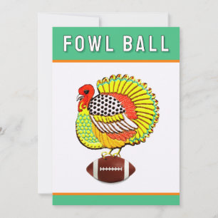 Invitación Fútbol de Acción de Gracias