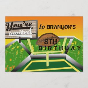 Invitación Fútbol de cumpleaños