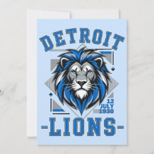 Invitación fútbol de Detroit Lions