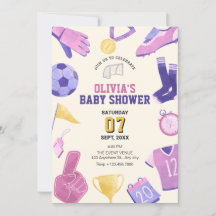 Fútbol futbolín rosa juego de bebé ducha