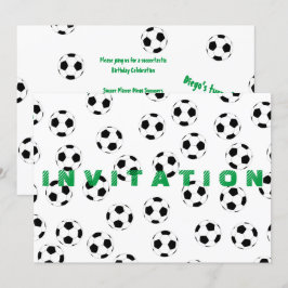 Invitación Fútbol por la empresa Happy Juul