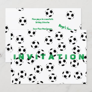 Invitación Fútbol por la empresa Happy Juul