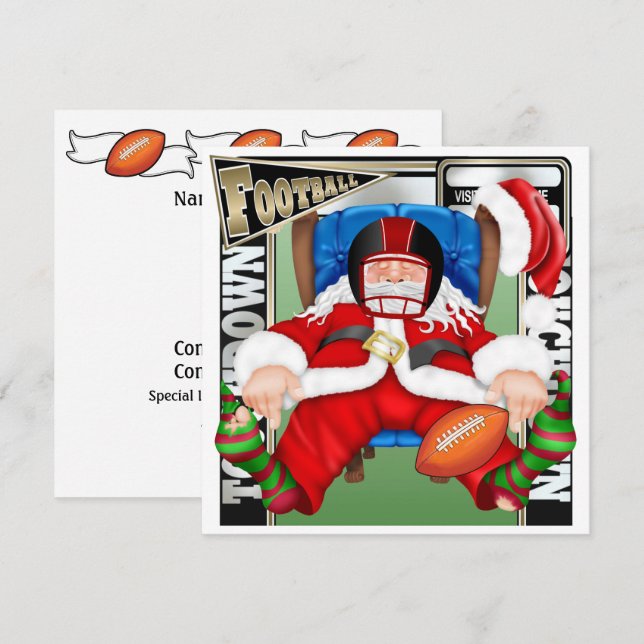 Invitación Fútbol Santa (Anverso / Reverso)