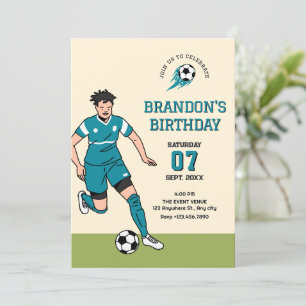 Invitación Fútbol soccer
