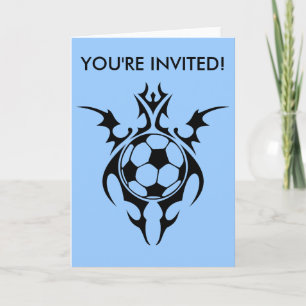 Invitación futbol. tribal.
