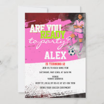 Futbolista Rosa Jugador de Fútbol Chica Fiesta de 