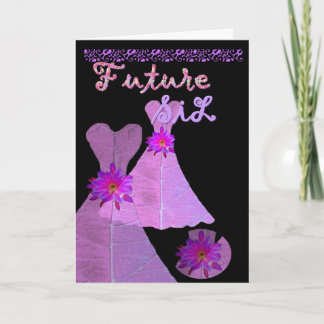 Invitación Futura cuñada de la novia, PURPLE Gown