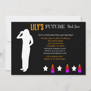 Invitación futura de Baby Shower de Rocker