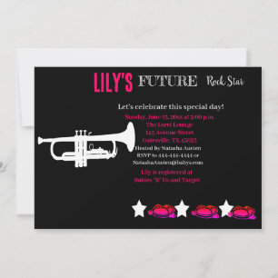 Invitación futura de Baby Shower de Rocker