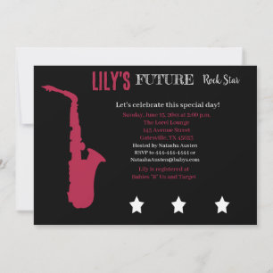 Invitación futura de Baby Shower de Rocker