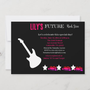 Invitación futura de Baby Shower de Rocker