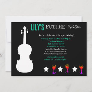 Invitación futura de Baby Shower de Rocker