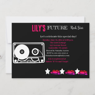 Invitación futura de Baby Shower de Rocker