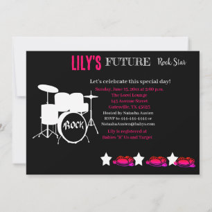 Invitación futura de Baby Shower de Rocker