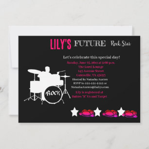 Invitación futura de Baby Shower de Rocker