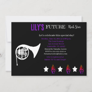 Invitación futura de Baby Shower de Rocker