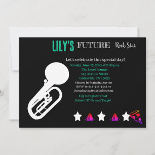 Invitación futura de Baby Shower de Rocker