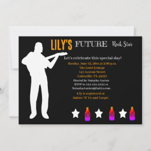 Invitación futura de Baby Shower de Rocker