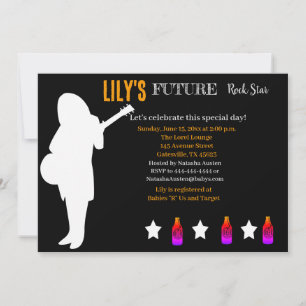 Invitación futura de Baby Shower de Rocker
