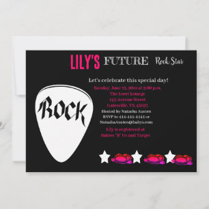 Invitación futura de Baby Shower de Rocker