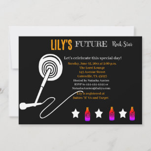 Invitación futura de Baby Shower de Rocker