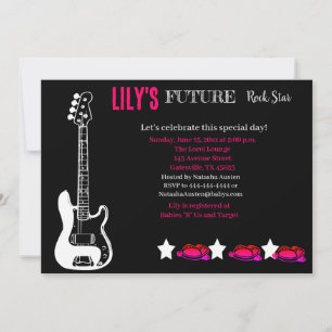 Invitación futura de Baby Shower de Rocker