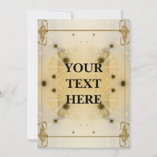 Invitación futurista Art Deco