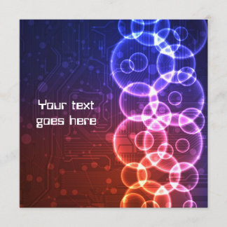 Invitación futurista del diseño