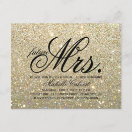 Invitación - Futuro de Fab dorado Sra. Bridal Show