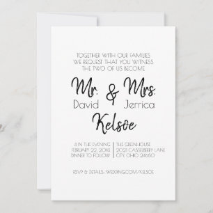 Invitación Futuro Sr. y la Sra. Boda